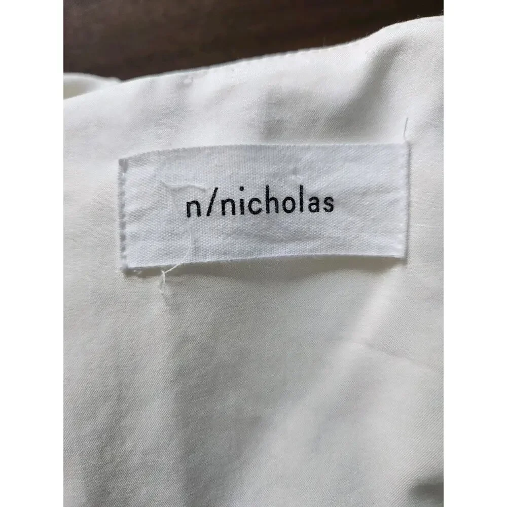 N Nicholas Ponti Off Shoulder Mini Dress in White size 8US msrp $495 - Picture 5 of 11